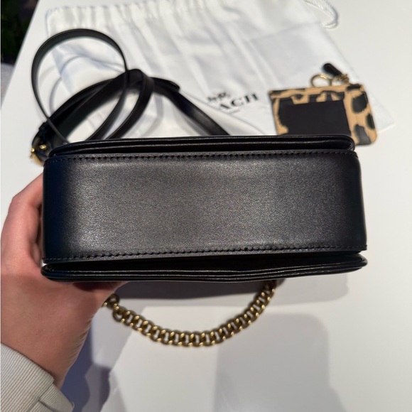 Coach Leopard Print and Black Crossbody Bag and Wallet. - Picture 7 of 9